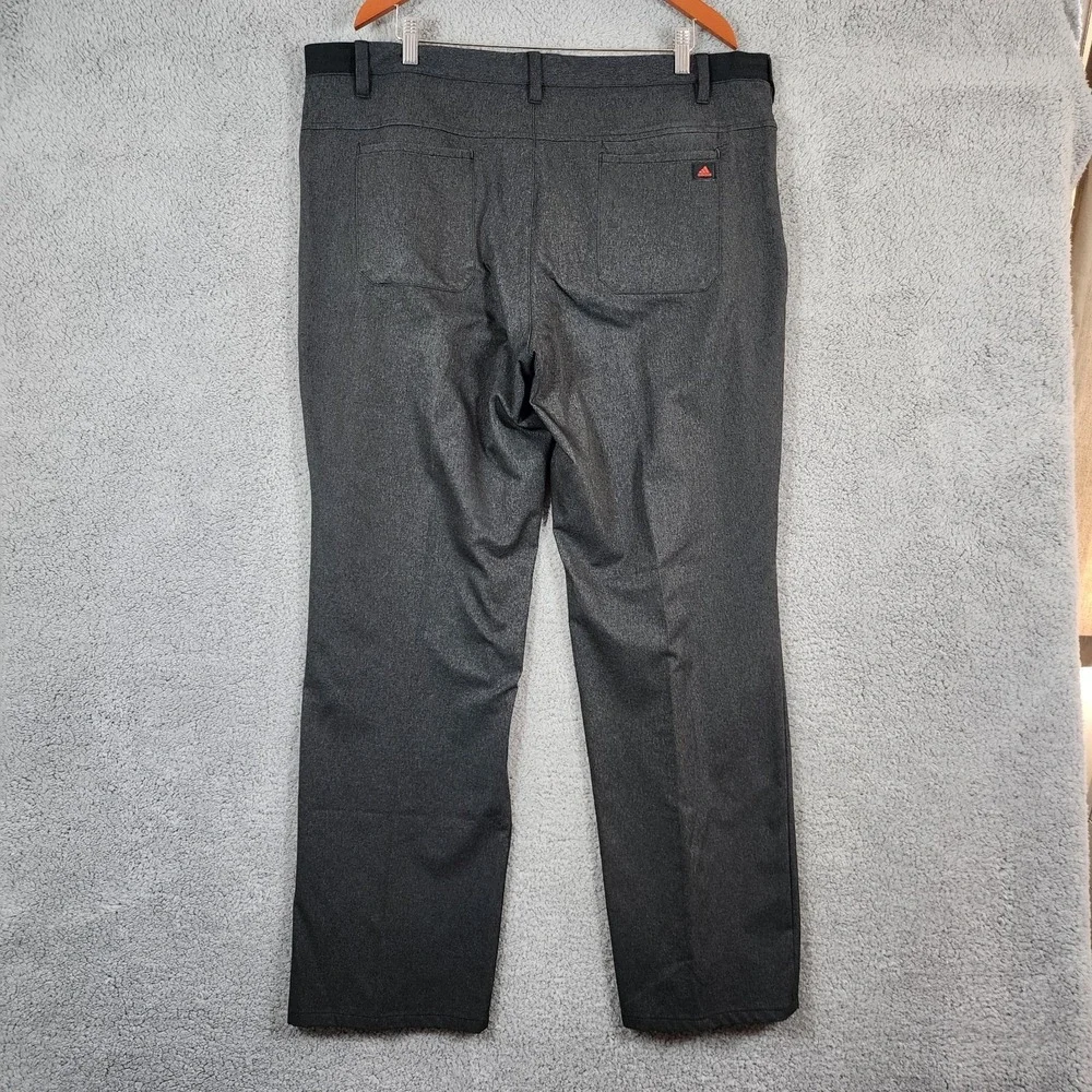 Adidas Golf Pants 40x32 (41x32) Charcoal Gray Performance Flat Front High Rise